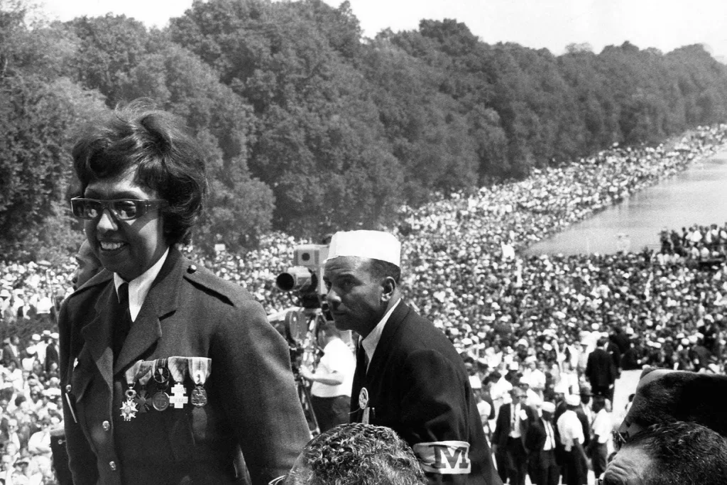 Josephine Baker le 28 aout 1963 le jour du discours i have a dream de Martin Luther King