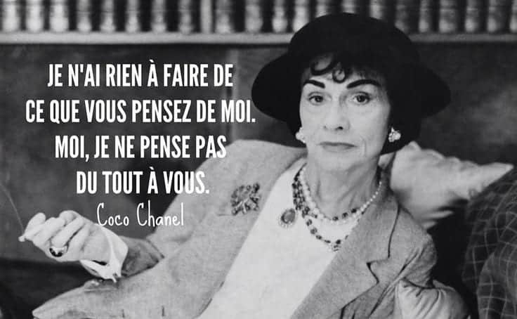 Coco Chanel citation femme libre