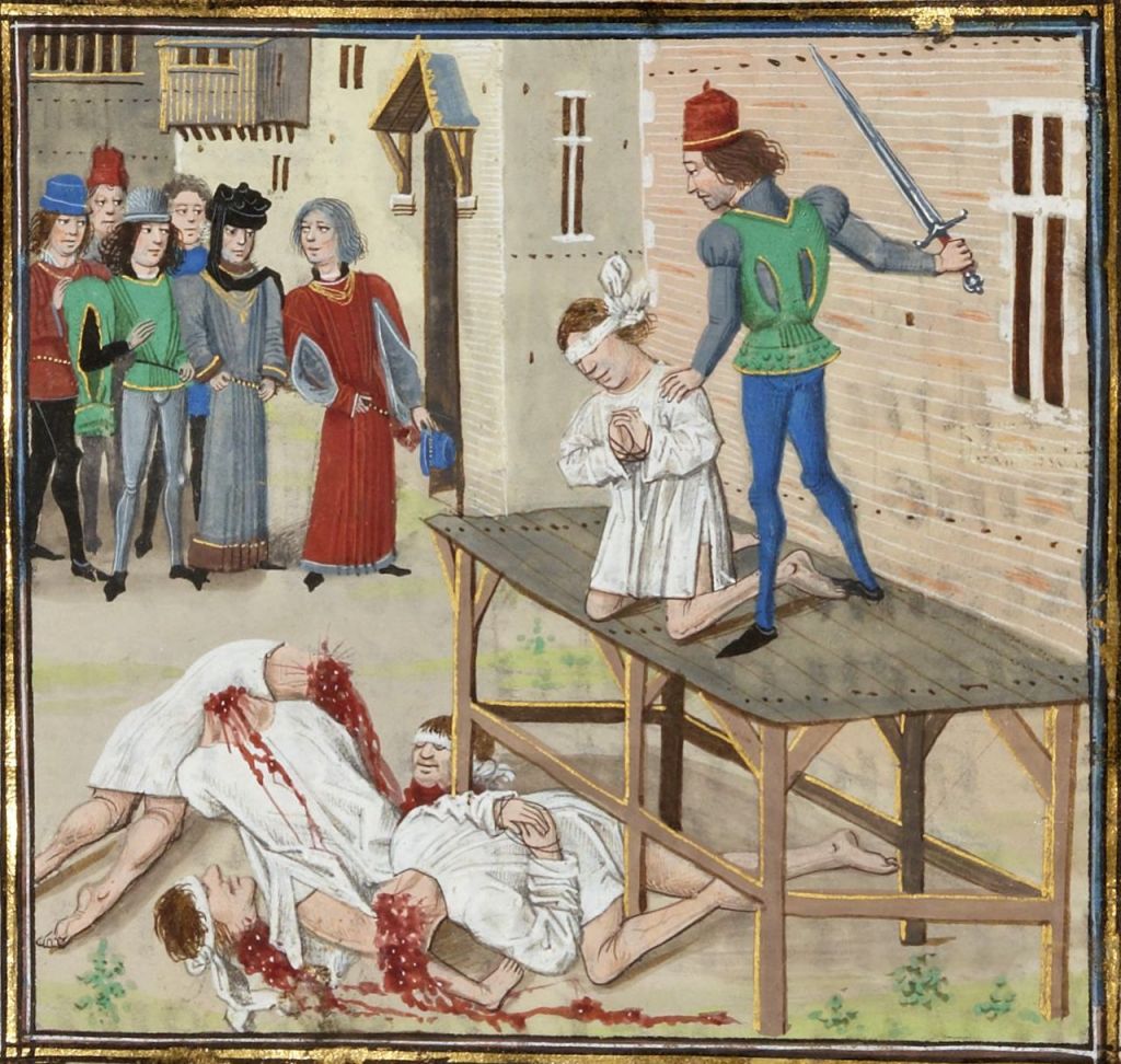 Execution d'Olivier IV de Clisson