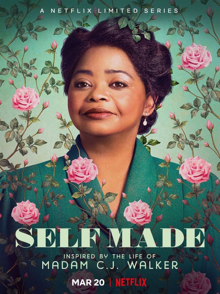 Affiche de Self Made, série Netflix inspirée de la vie de Madam C. J. Walker. 