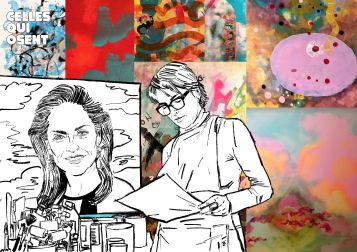 Sharon Stone illustration originale Celles qui Osent