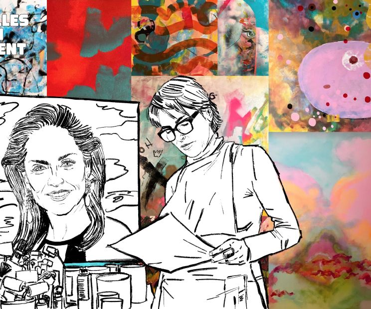 Sharon Stone illustration originale Celles qui Osent